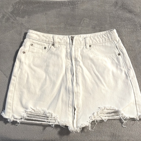 White Denim Skirt - size small - Picture 1 of 2